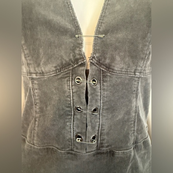 Urban Outfitters Edgy Gray Safety Pin Backless Dress - Picture 8 of 8